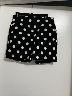 Polka Dot Black & White Women's Shorts